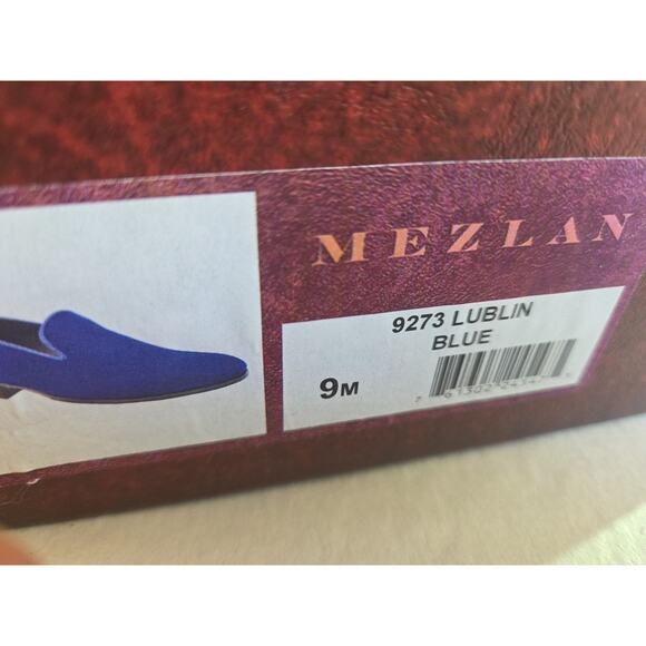 Mezlan Men\'s 9273 Lublin Velvet Formal Slip-On in Blue 9M main image 5